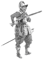 Französischer Soldat um 1650