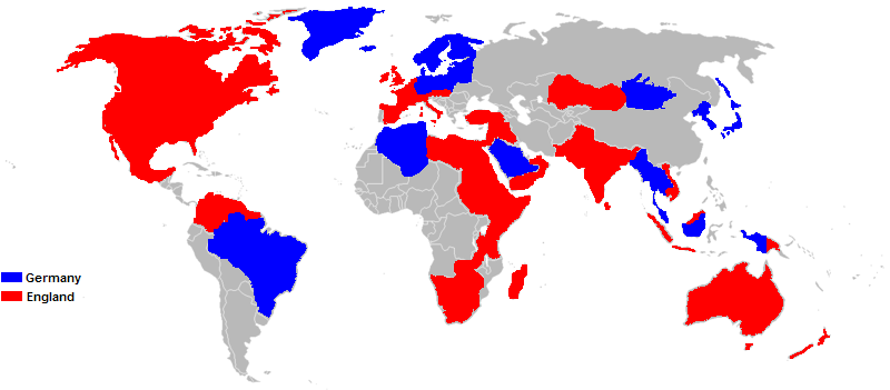 Германская империя карта мира