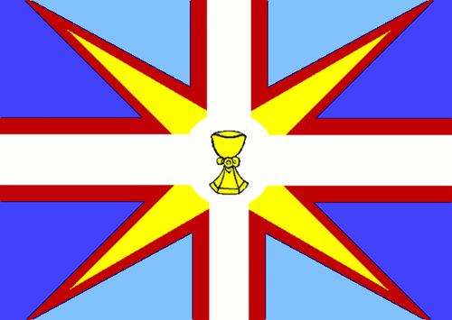 Der Holy Union Jack Flagge seit 1603 n.Chr.