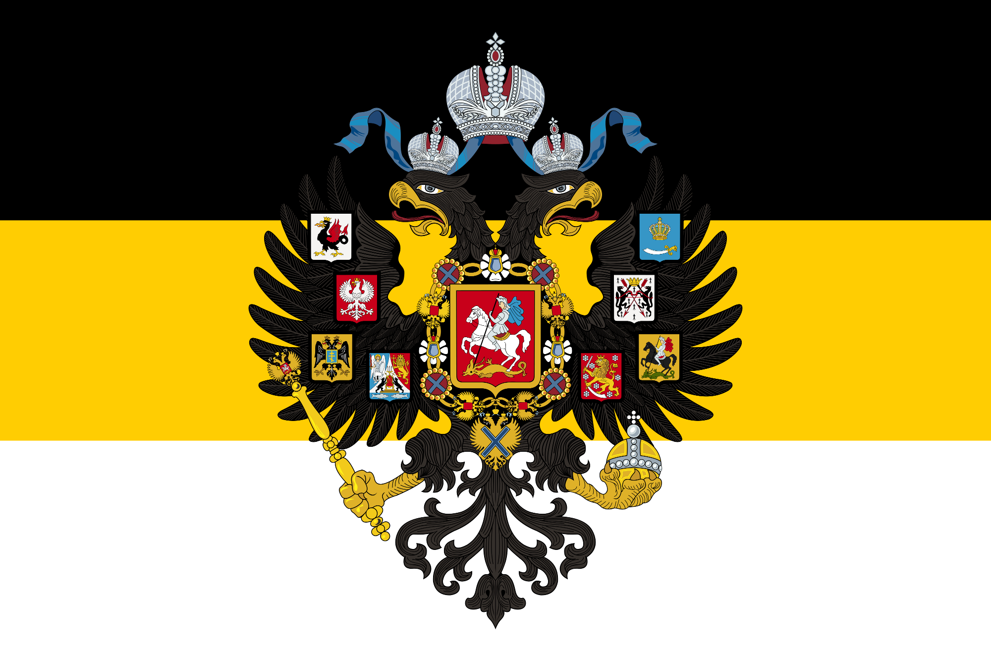 Fictional Tsardom of Russia flag : r/vexillology