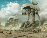 LigaDrei.jpg (246 KB) Insektenroboter der Liga erstürmen eine Kolonie des Ersten Interdimensionalen Reiches 3000 n. Chr.