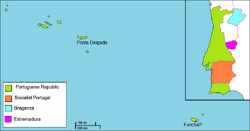 A map of Portugal. (Alt text)