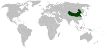 Location of the Kuan China