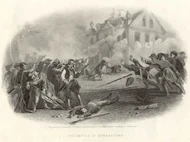 Zeichnung - Die Schlacht von Germantown