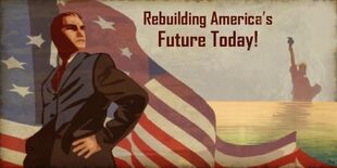 American Spring Rebuilding America poster - combining Fallout 3 poster with WWII poster