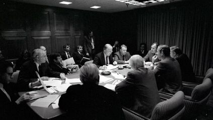 George HW Bush in Situation Room