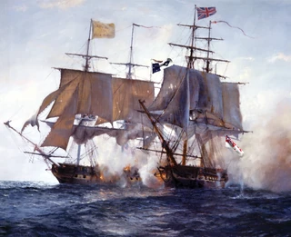 Wailing Madan & HMS Pemberton engage in heavy cannon fire