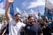 Eduardo leite and Gabriel Souza in campaign