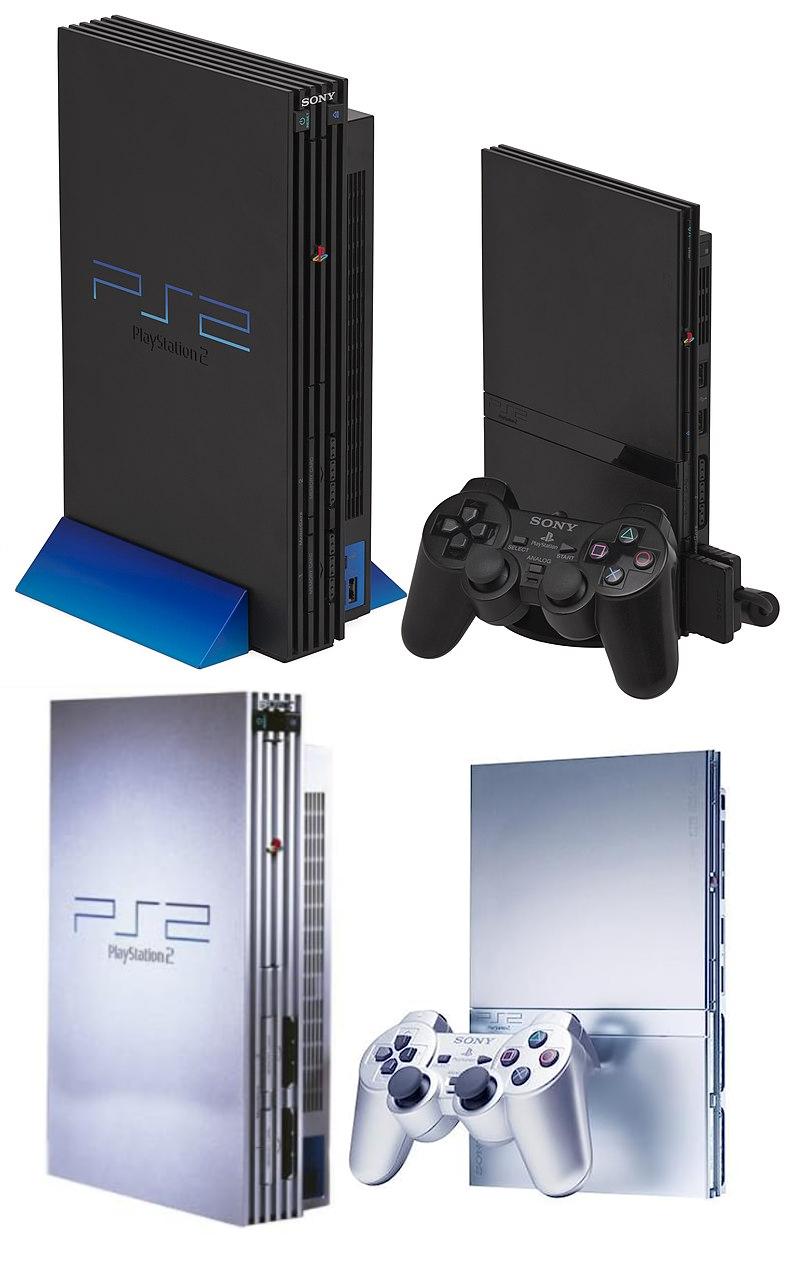 Playstation 2 consola Slim, color negro