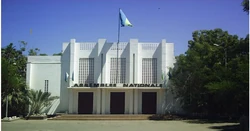The national assembly building in Djibouti City.