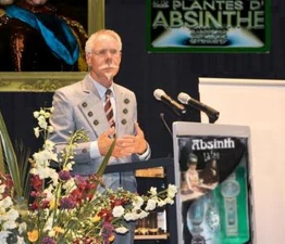 Michaelis LeBlanc, Autor des Buches "Absinth, Lebenselixier der Monarchen" 2001 Frankfurter Buchmesse