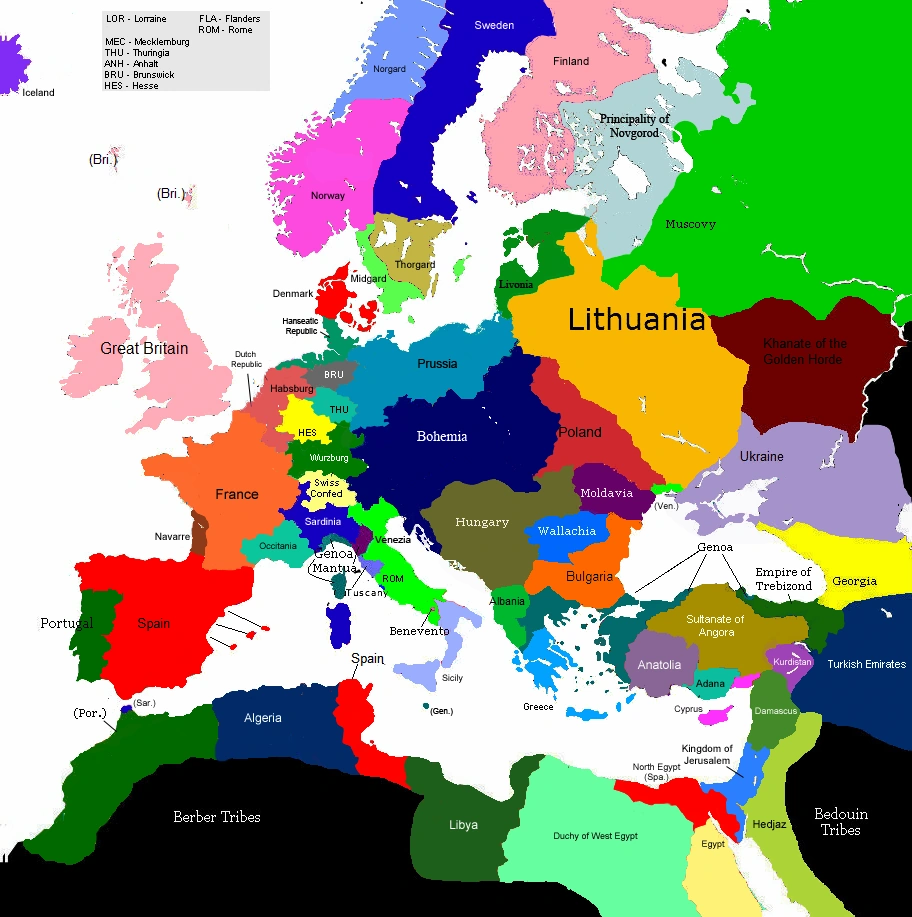 Europe 1430, 1523-1553 (Map Game) | Alternative History | Fandom