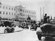 occupations troops arrive in central Athens