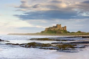 Bamburgh Castle on the Northumbrian Coast