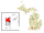 Kalamazoo County Michigan Incorporated and Unincorporated areas Kalamazoo Highlighted.svg