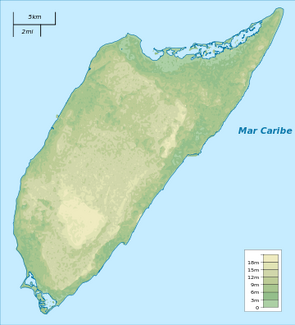 360px-Mexico Cozumel relief location map