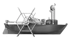 Schaufelradboot mit Dampfantrieb 1511