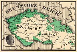 Deutsche Propagandakarte Sudetenland 1938