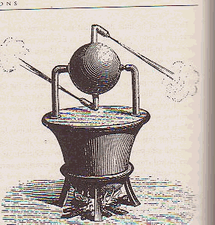 Aeolipile eine frühe Form der Dampfmaschiene