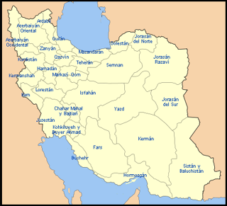Irán admin mapa