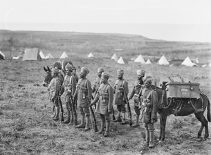 Indian Sappers and Miners in Tripoli, Lebanon, during World War I
