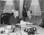 President Harry Truman and Prince Christian 1950