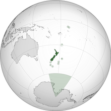 Location of New Zealand