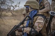 Equatorian soldier in Sahel, c