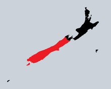 Location of Te Wai Pounamu