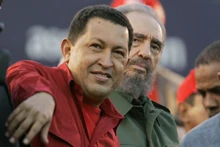 Hugo Chavez (links) und Fidel Castro (rechts) verstehen sich auch privat gut