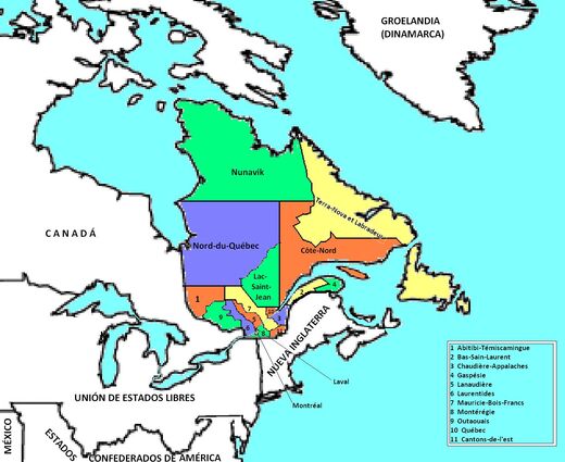 Mapa de Quebec (GIM)