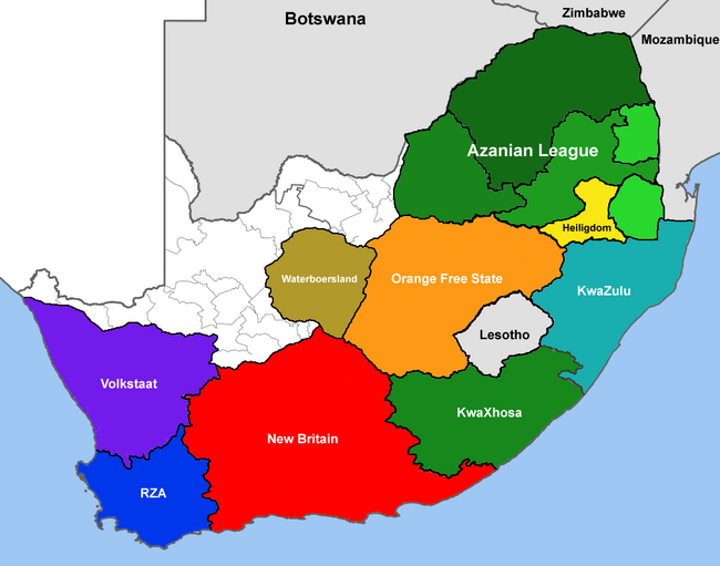 South Africa Map 2013 (DD)