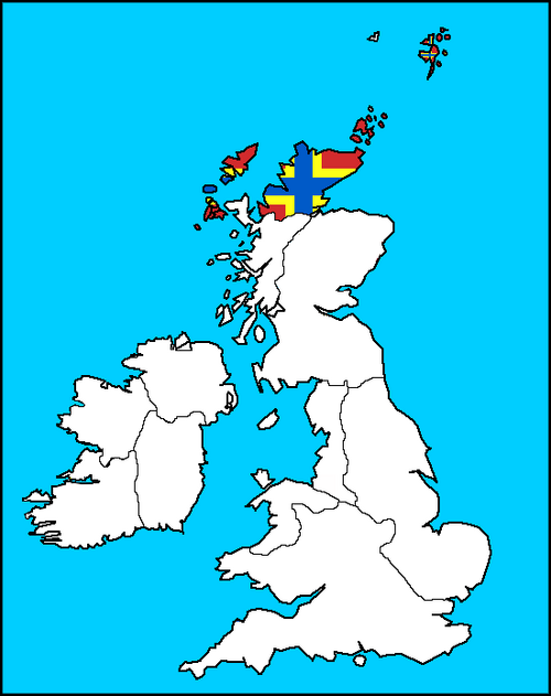 Orkney Map (the Kalmar Union)