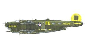 BFF-54 "Bigger Flying Fortress" Doppeldecker mit 8 Motoren 1953