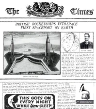 London Times Zeitungsbericht über Raumfahrt 1889