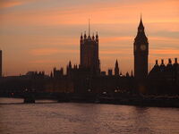 Houses of parliament dusk-Public-Domain