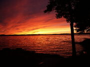 Winnipesaukee Sunset 8-28-2002 (JJH)