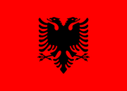 Flag of Albania.