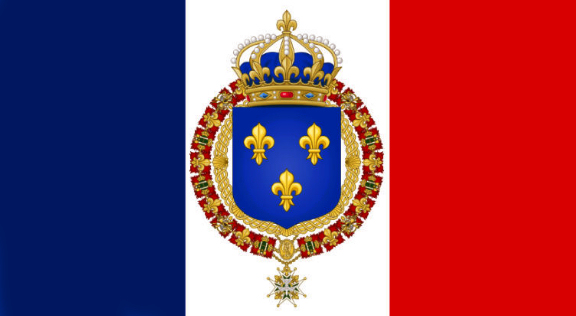 Un Drapeau Du Royaume De France