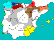 The Spanish mainland as of 2009