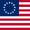 US flag 13 stars – Betsy Ross.svg