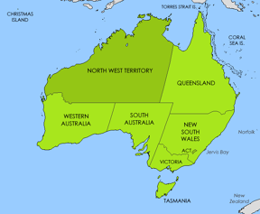 States and territories of Australia since c. 2000