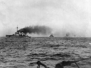 German battlecruisers steaming to Scapa
