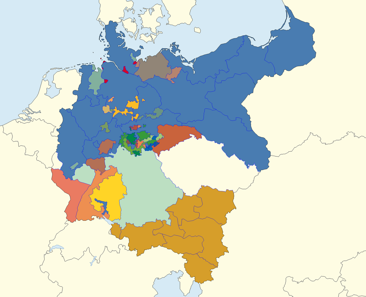 Имперская германия карта