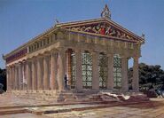 Der Tempel des Apollo in Delphi, monotheistisches Zentrum Griechenlands