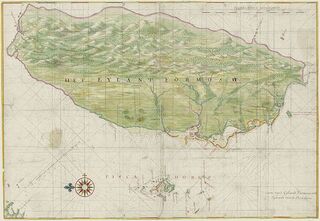 1640 Map of Formosa-Taiwan by Dutch