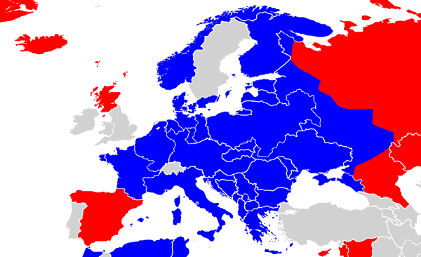 WWII world war II extent of Nazi Romana (Pax Columbia