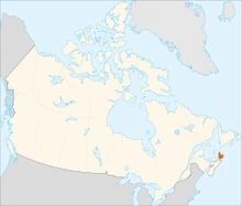 Location of Cape Breton