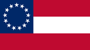 Stars and Bars Flagge der Südstaaten