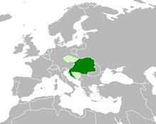 Location of Hungary